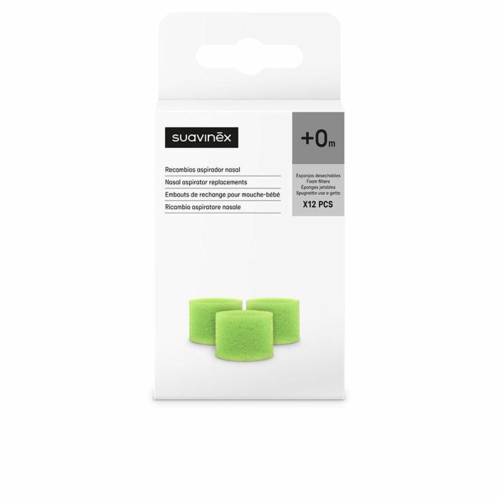 Suavinex Recambio Aspirador Nasal - Esponjas Desechables 12 u para Bebé Suavinex Recambio Aspirador Nasal - Esponjas Desechables 12 u para Bebé