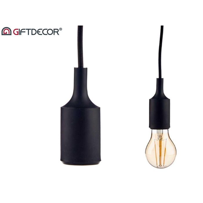 Lámpara Colgante Giftdecor Negro 9.7x9.7x9.4 cm Plástico (12 Unidades) 1 Lámpara Colgante Giftdecor Negro 9.7x9.7x9.4 cm Plástico (12 Unidades) 1