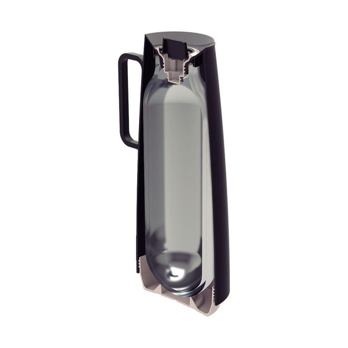 Tramontina Jarra Térmica Exata Negra 1 L Polipropileno Interior Cristal 1