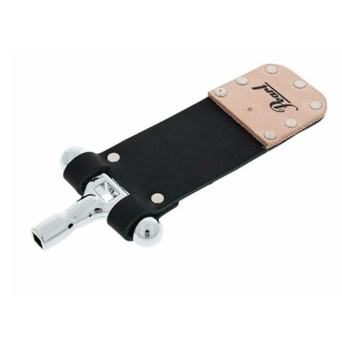 Pearl Llave de Afinación para Batería con Sistema Mute y Correa de Cuero - Ideal para Amortiguar Armónicos en Caja