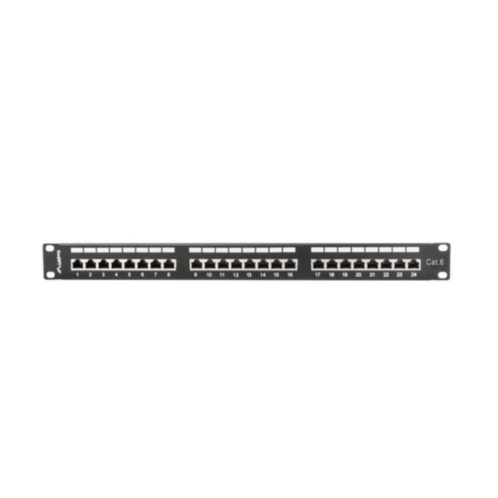 Lanberg Patch Panel 24 Puertos Cat6 RJ-45 Negro Metal 1U PPS6-1024-B 0 Lanberg Patch Panel 24 Puertos Cat6 RJ-45 Negro Metal 1U PPS6-1024-B 0