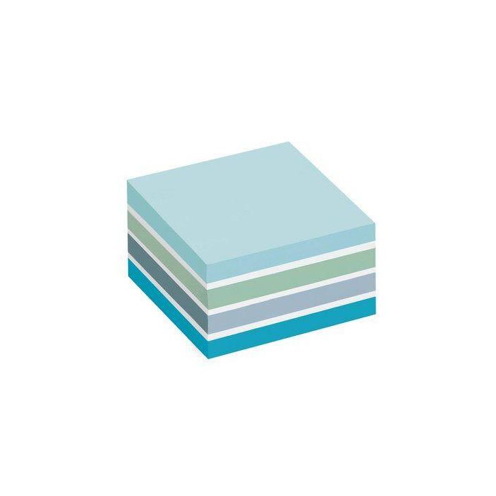 Post-It Cubo de Notas Multicolor 5x90 Hojas 76x76 mm Tonos Azul Pastel 1 Post-It Cubo de Notas Multicolor 5x90 Hojas 76x76 mm Tonos Azul Pastel 1