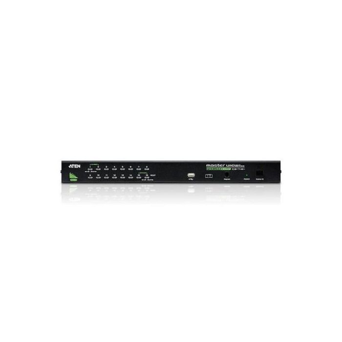 ATEN Switch KVM VGA PS/2-USB de 16 puertos con puerto para conexión en cadena y periféricos USB 2 ATEN Switch KVM VGA PS/2-USB de 16 puertos con puerto para conexión en cadena y periféricos USB 2