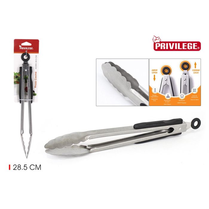 Pinzas de Cocina en Acero Privilege 28.5 cm (24 Unidades) Pinzas de Cocina en Acero Privilege 28.5 cm (24 Unidades)