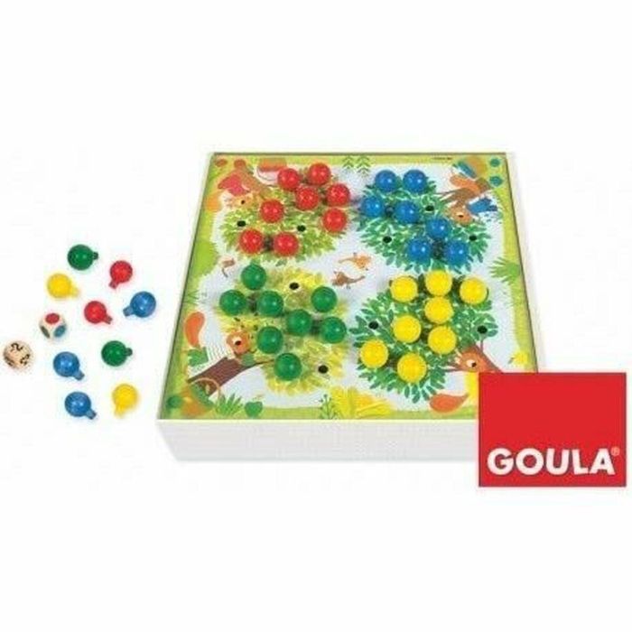 Juego educativo - GOULA - Árboles para contar - Completa los árboles con frutos según los dados 4