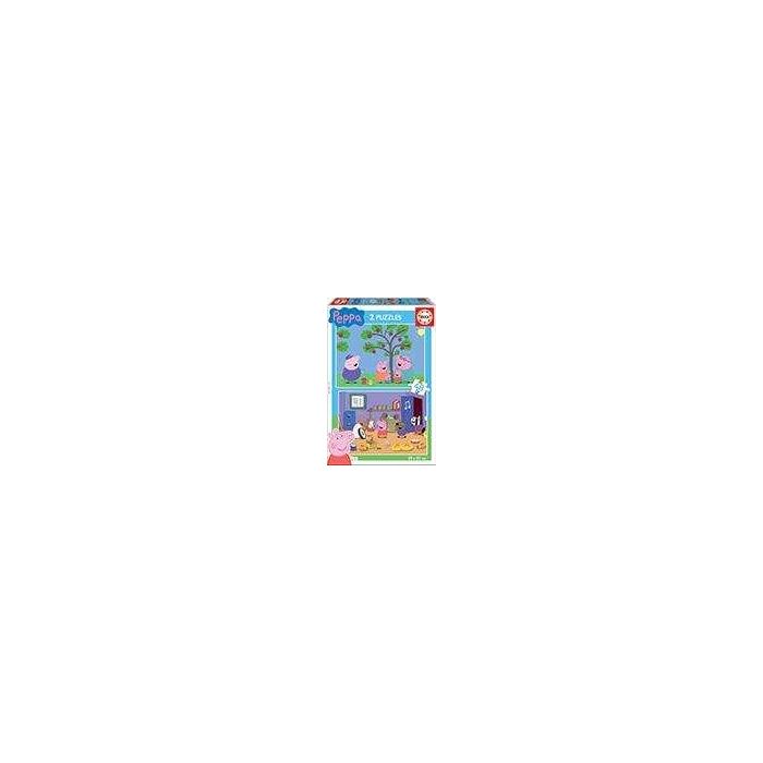 Puzzle 2x48 piezas pepa pig 1