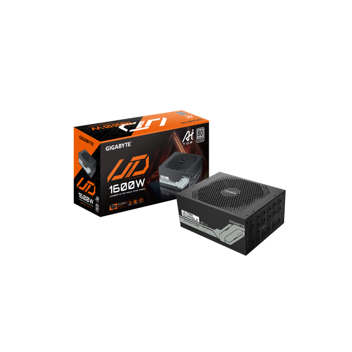 GIGABYTE UD1600PM PG5 AI TOP Fuente de Alimentación 1600W ATX 3.1 80 PLUS Platinum 20+4 pin para PC Negra 0 GIGABYTE UD1600PM PG5 AI TOP Fuente de Alimentación 1600W ATX 3.1 80 PLUS Platinum 20+4 pin para PC Negra 0
