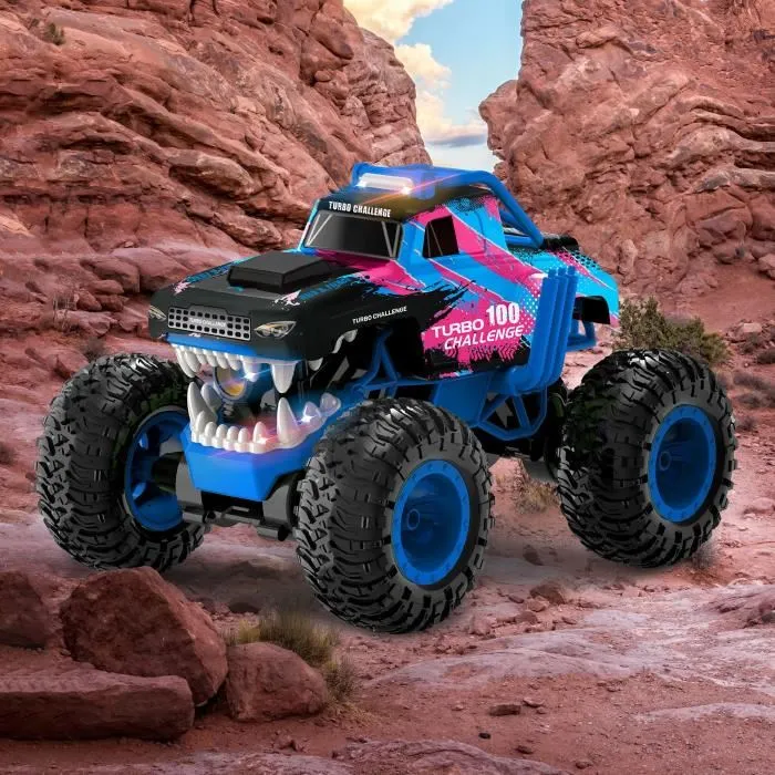 MGM Coche Teledirigido Smashroar TC100 Opción Humo Azul 1/12 Coche Radiocontrol con Batería Recargable y Pilas Incluidas 3