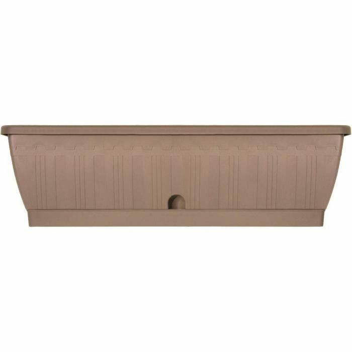 Garden ID 08200507 Jardinera Terraflor Taupe 60 cm con Reserva de Agua, Fabricada con Material Reciclado y 100% Reciclable, Alta Durabilidad