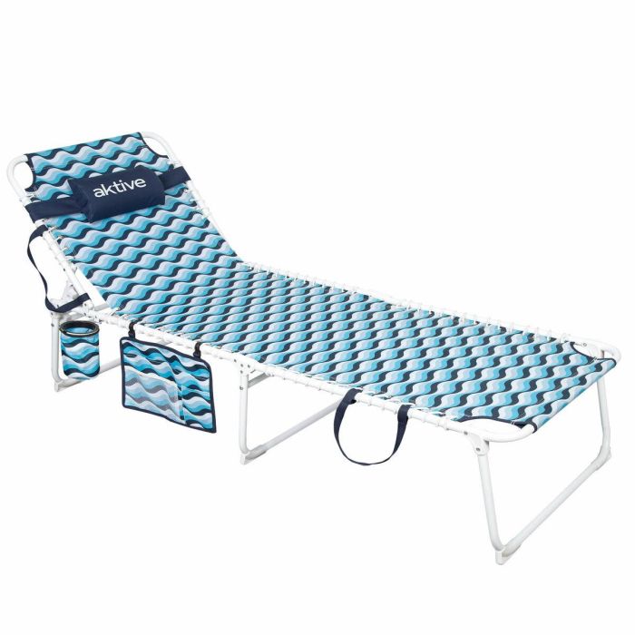 Hamaca Aktive Azul Acero 200 x 88 x 70 cm 6 Hamaca Aktive Azul Acero 200 x 88 x 70 cm 6