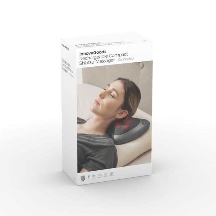 Masajeador Shiatsu Compacto Recargable Kompatsu InnovaGoods 3 Masajeador Shiatsu Compacto Recargable Kompatsu InnovaGoods 3