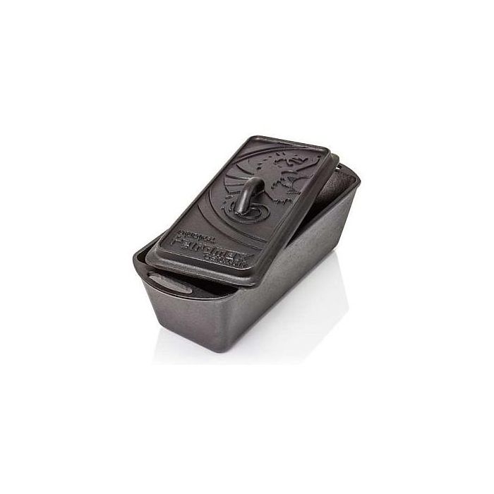 Petromax K4 Kastenform mit Deckel Molde rectangular de hierro fundido, 2.4 litros, Negro, 340x165x130 mm