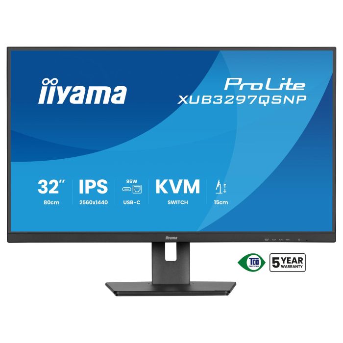 iiyama Monitor XUB3297QSNP-B1 32" (81,28cm) IPS 2560x1440 1ms USB-C Dock LAN/95W PD 11 iiyama Monitor XUB3297QSNP-B1 32" (81,28cm) IPS 2560x1440 1ms USB-C Dock LAN/95W PD 11