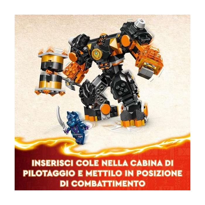 Juego de construccion meca elemental de la tierra de cole lego ninjago 11