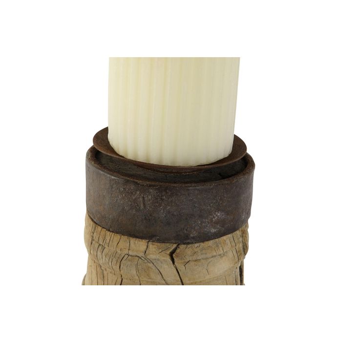 Portavela Item Home DKD Home Decor Natural 10 x 30 x 10 cm (2 Unidades) 7 Portavela Item Home DKD Home Decor Natural 10 x 30 x 10 cm (2 Unidades) 7