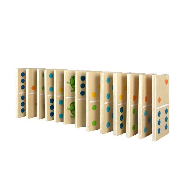 Woomax Domino Animales de Madera 28 Piezas para Niños a Partir de 24 Meses 1