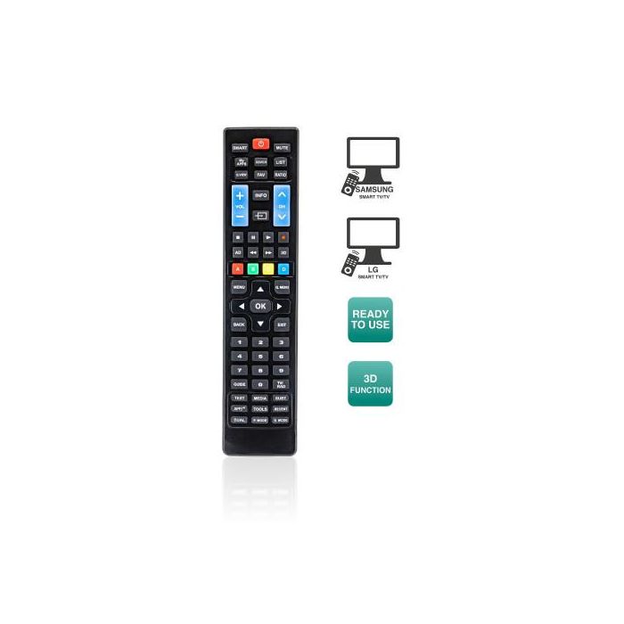 Mando a Distancia para Smart TV Ewent EW1575 Negro 1