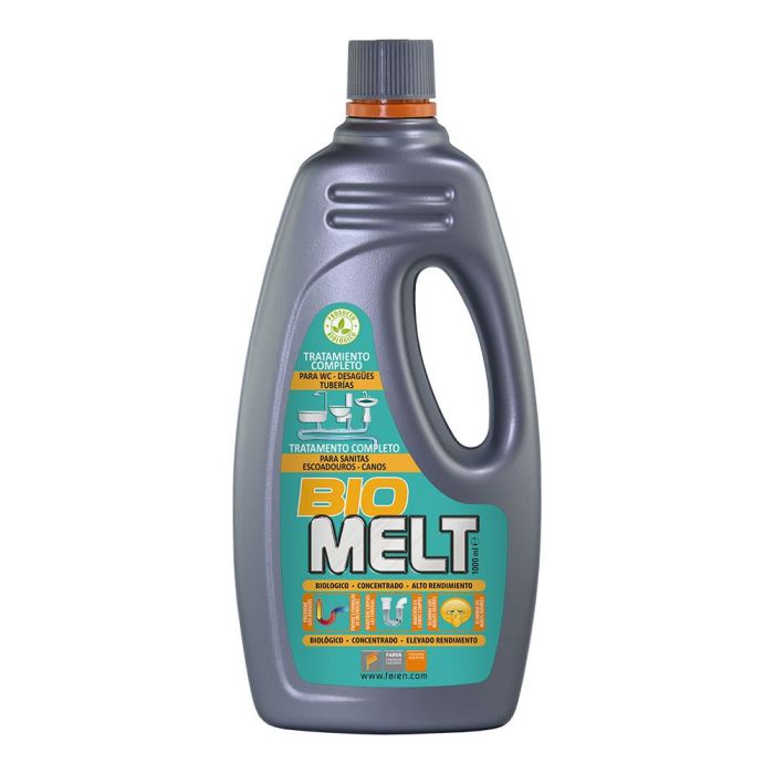 Faren Bio Melt Desatascador Biológico Ecológico 1000ml para Desagües y Cañerías Faren Bio Melt Desatascador Biológico Ecológico 1000ml para Desagües y Cañerías