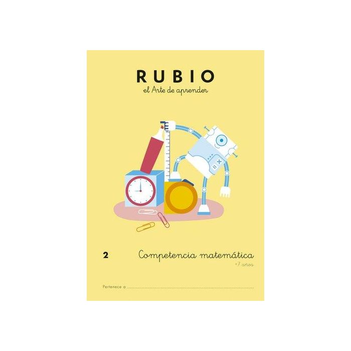 Cuaderno Rubio A4 Competencia Matematicas 2 (+7 Años) (Set de 5)