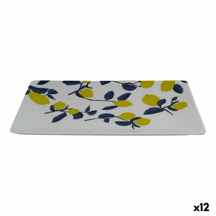 Bandeja de Aperitivos La Mediterránea Limón 25 x 15 x 2 cm (12 Unidades) Bandeja de Aperitivos La Mediterránea Limón 25 x 15 x 2 cm (12 Unidades)