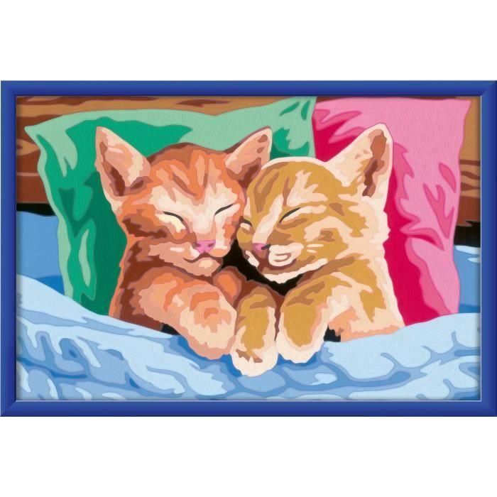 Ravensburger RAV00025998 CreArt Kids - Pintar por Números Gatitos Durmiendo 31x21cm 2