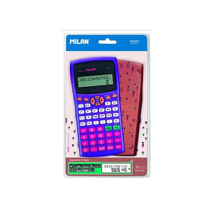 Calculadora Cientifica Milan 10+2 Digitos Cooper (2 Líneas)