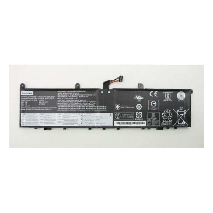 Lenovo Internal battery pack with 80.4Wh capacity, 4 cells, Lithium-Ion technology, designed for specific Lenovo laptops. Lenovo Internal battery pack with 80.4Wh capacity, 4 cells, Lithium-Ion technology, designed for specific Lenovo laptops.