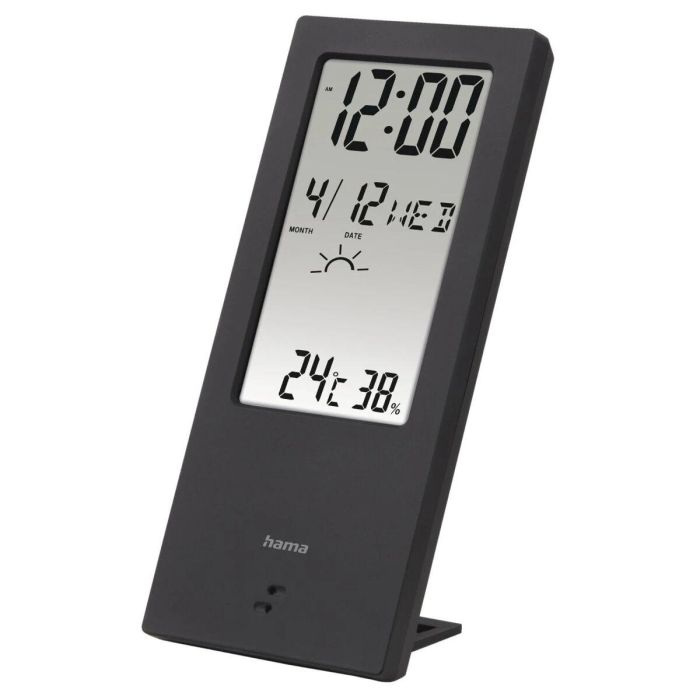 HAMA TERMOMETRO/HIGROMETRO CON INDICADOR DE TIEMPO METEOROLOGICO NEGRO HAMA TERMOMETRO/HIGROMETRO CON INDICADOR DE TIEMPO METEOROLOGICO NEGRO