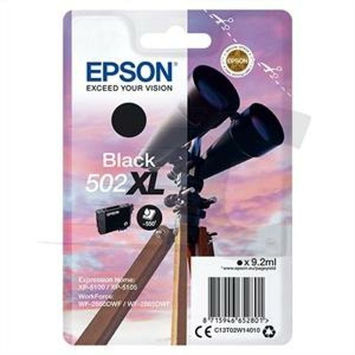 Cartucho de Tinta Original Epson 502XL Negro (10 Unidades) 1 Cartucho de Tinta Original Epson 502XL Negro (10 Unidades) 1