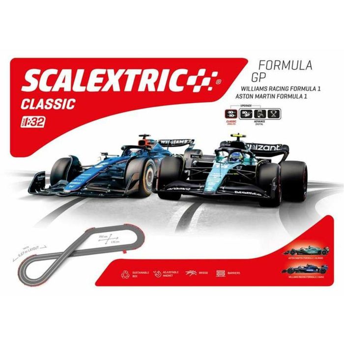 Scalextric Pista Formula GP Williams Racing y Aston Martin Escala 1:32