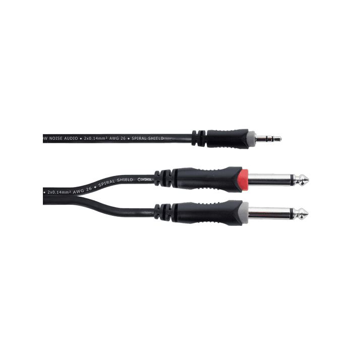 Cable Y Mini-Jack Estéreo / 2 Jacks Mono 1 M 3 Cable Y Mini-Jack Estéreo / 2 Jacks Mono 1 M 3