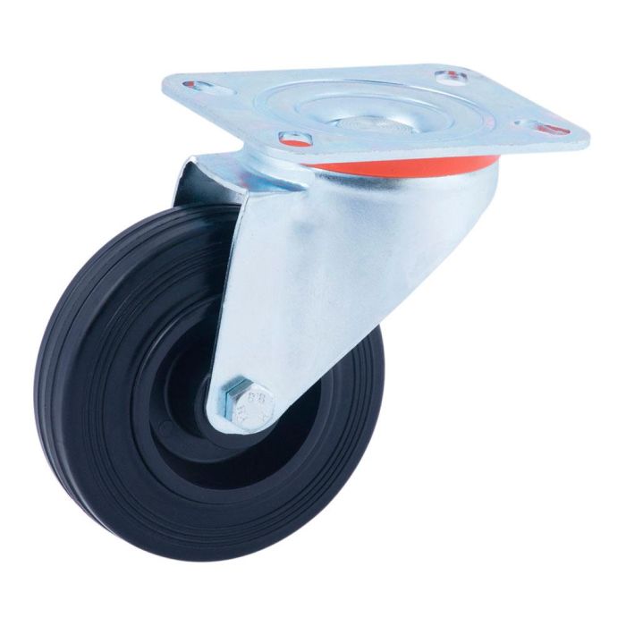 Rueda giratoria ø100mm (rueda) goma negra caucho cr29469 afo Rueda giratoria ø100mm (rueda) goma negra caucho cr29469 afo