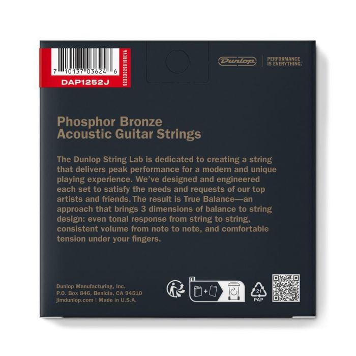 Juego Acústica Phosphor Bronze Medium 12 St. 12-52 1 Juego Acústica Phosphor Bronze Medium 12 St. 12-52 1