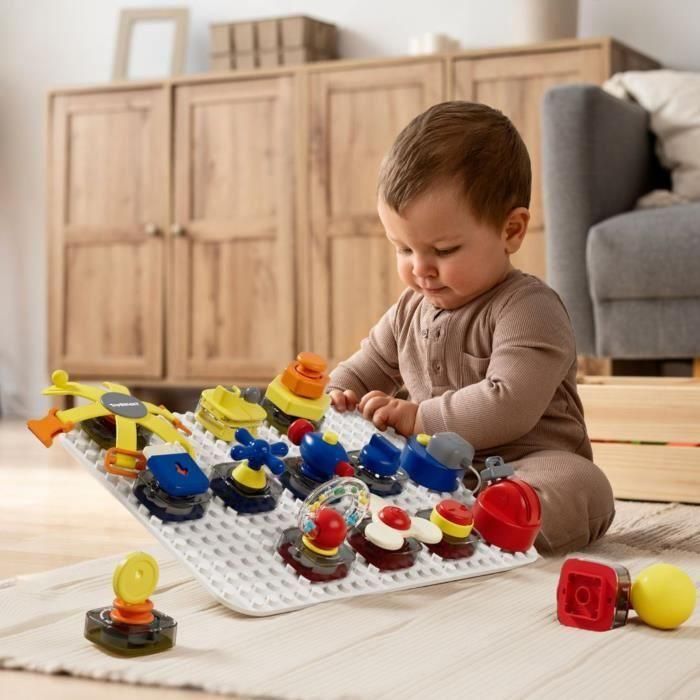 Busy Board Delux Set - TOP BRIGHT - Cubo y Tablero - 15 Gadgets - Cerraduras - Bocina - Botones 2