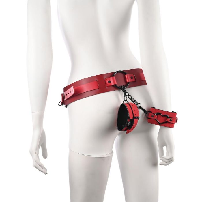 Cinturón ajustable Sportsheets Sex and Mischief Rojo 4