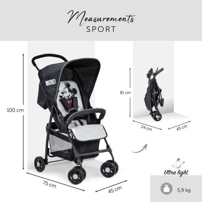 Hauck Cochecito Deportivo Plegable Disney Mickey 4