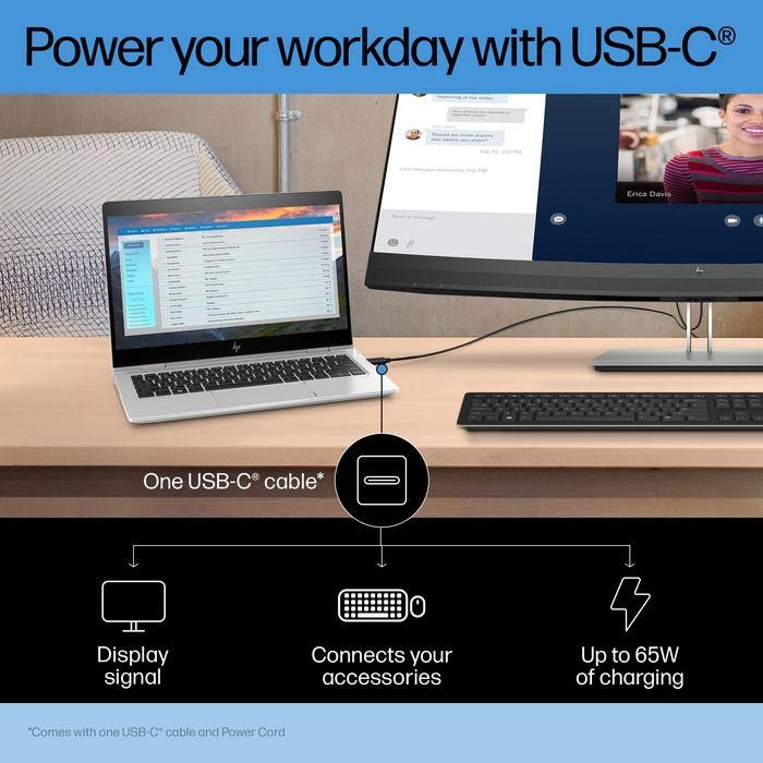 HP Monitor E34m G4 WQHD Curved USB-C Conferencing Monitor con Webcam Integrada y Carga de 65W HP Monitor E34m G4 WQHD Curved USB-C Conferencing Monitor con Webcam Integrada y Carga de 65W
