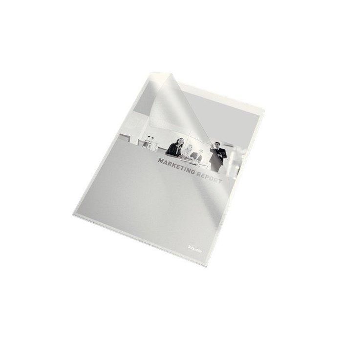 Dosier Angulo Recto Esselte Pp 80Μ A4 Piel Naranja Transparente Paquete De 100