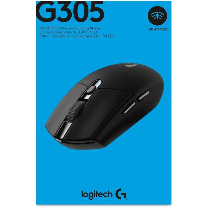 Logitech G305 Ratón Gaming Inalámbrico LIGHTSPEED Óptico HERO 12000 DPI 6 Botones 250h Batería 99g Negro 7 Logitech G305 Ratón Gaming Inalámbrico LIGHTSPEED Óptico HERO 12000 DPI 6 Botones 250h Batería 99g Negro 7