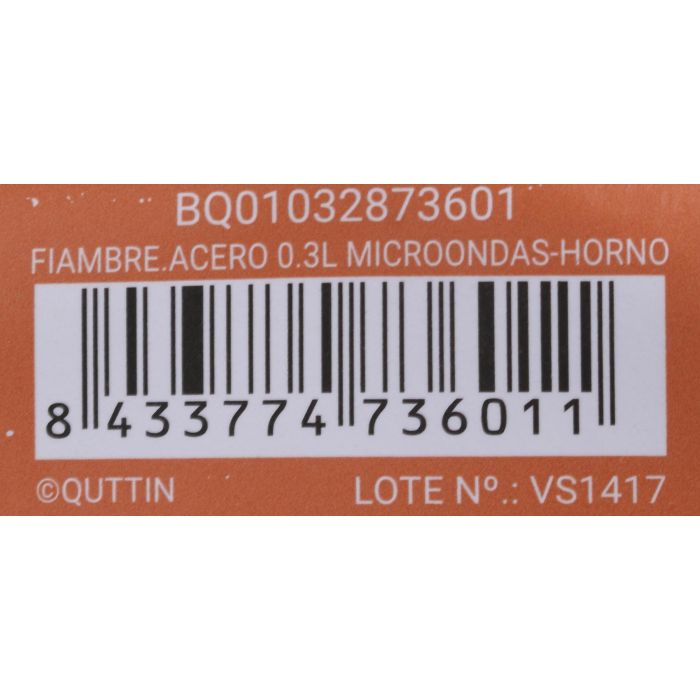 Fiambrera de Acero Quttin 0.3L para Microondas y Horno (12 Unidades) 12 Fiambrera de Acero Quttin 0.3L para Microondas y Horno (12 Unidades) 12