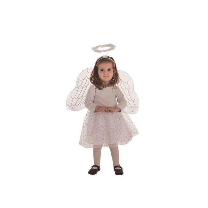 Creaciones Llopis Disfraz Infantil Set Ángel Talla 2-4 años
