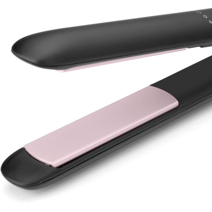 Babyliss Plancha de Pelo Smooth Ceramic 230 ST241E, Placas Cerámicas, 2 Temperaturas 200°C/230°C, Calentamiento Rápido 15s, 120V-240V, Incluye Alfombrilla Térmica