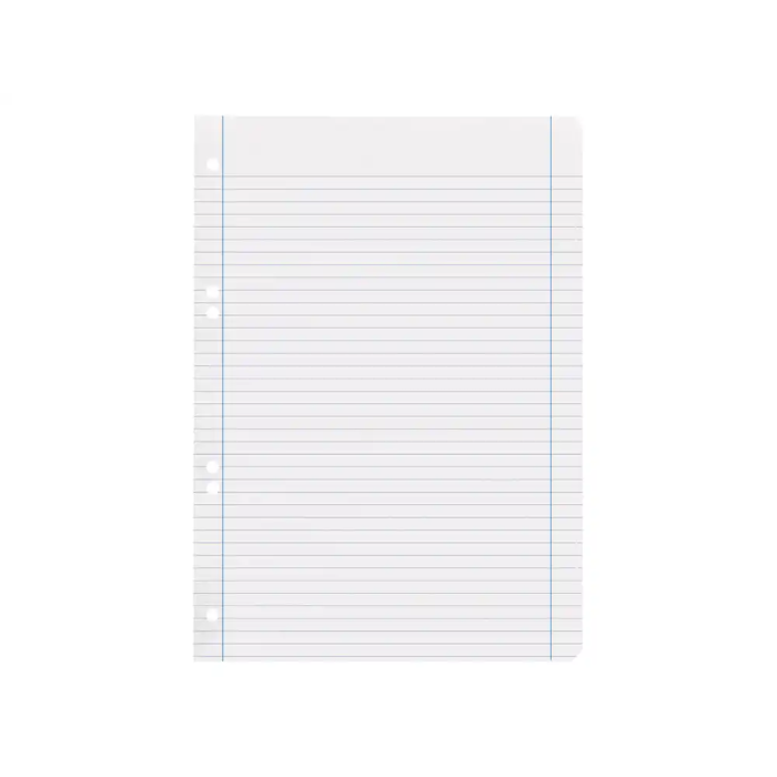 Liderpapel Recambio A5 100 Hojas 75gr Horizontal Con Margen 6 Taladros 5