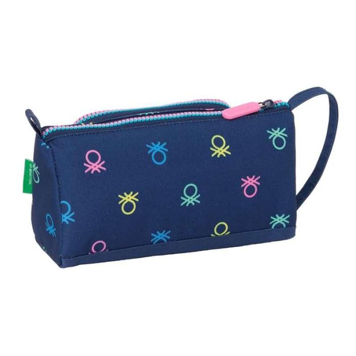 Estuche Escolar con Accesorios Benetton Cool Azul marino 20 x 11 x 8.5 cm (32 Piezas) 2