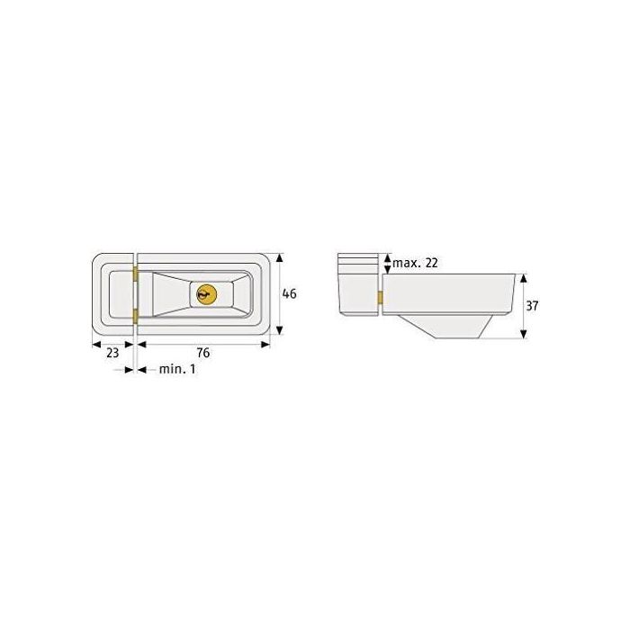 Cerradura - ABUS - 3010 W KD EK - Solución universal para ventanas y puertas - Cerrojos sólidos - Instalación discreta 2 Cerradura - ABUS - 3010 W KD EK - Solución universal para ventanas y puertas - Cerrojos sólidos - Instalación discreta 2