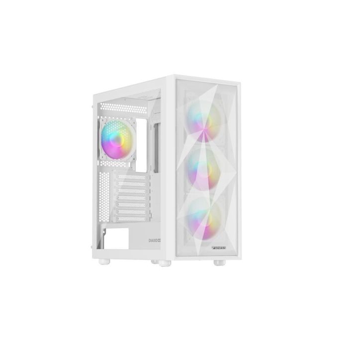 Genesis Diaxid 605 Caja Ordenador Gaming Midi Tower ATX con 4 Ventiladores ARGB, USB-C y Panel Lateral de Cristal Templado 4