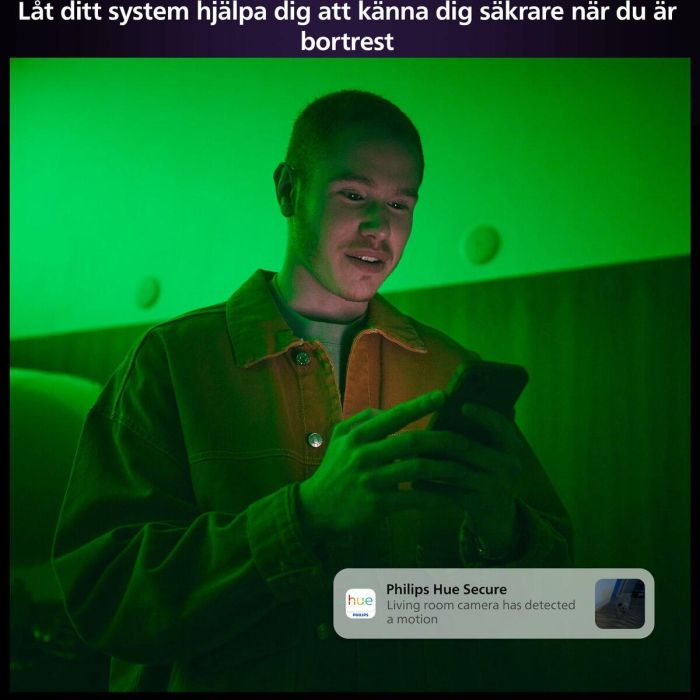 Philips Hue Cámara Secure con cable AAAAQ79290 - HD 1080P Interior y Exterior - Control por Aplicación - Color Negro 13