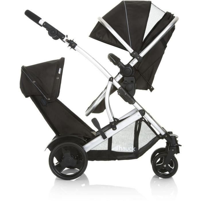 HAUCK Duett 2 Cochecito Doble Negro, con Asiento Reversible y 2º Asiento Desmontable, para Hermano y Bebé Desde el Nacimiento 4 HAUCK Duett 2 Cochecito Doble Negro, con Asiento Reversible y 2º Asiento Desmontable, para Hermano y Bebé Desde el Nacimiento 4
