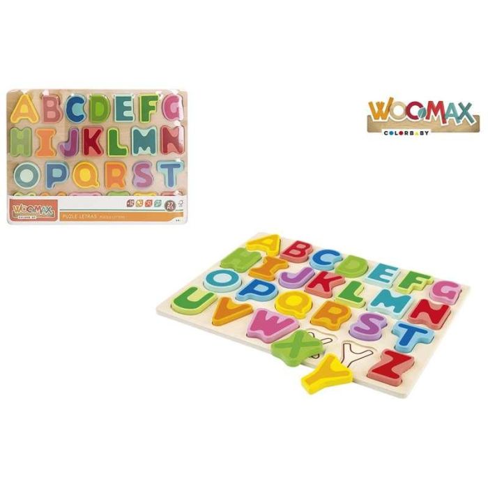 Puzzle de madera encajable el alfabeto (woomax) Puzzle de madera encajable el alfabeto (woomax)