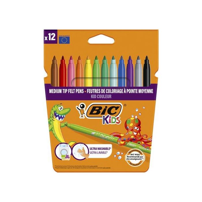 Bic Rotuladores Bic Kids Coloreur 10+2 Punta Media Surtidos para Niños